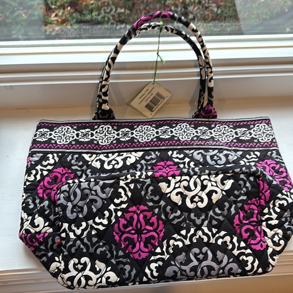 VERA BRADLEY LADIES CANTERBERRY MAGENTA TOTE BAG-GR8T GIFT IDEA! - Picture 4 of 7